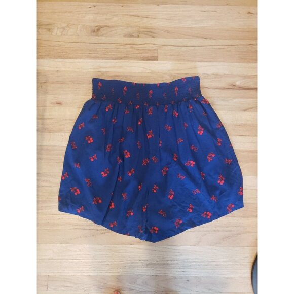 Torrid Shorts Womens Cherries Elastic Waist Plus Sz 3 Pull On Pockets Navy 22/24 - Picture 7 of 7